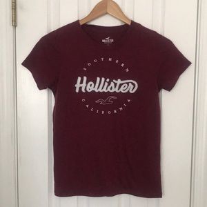 Hollister Maroon T-Shirt
